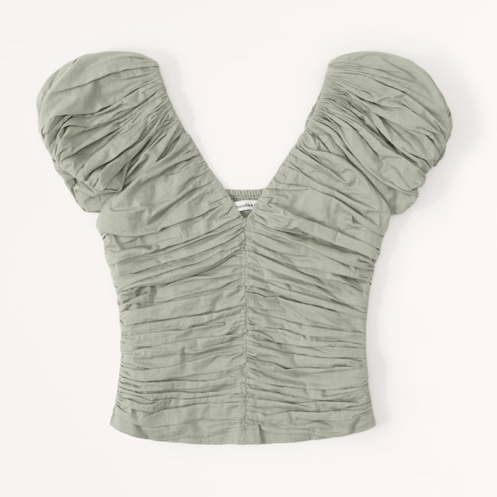Abercrombie Puff Sleeve Top NWT